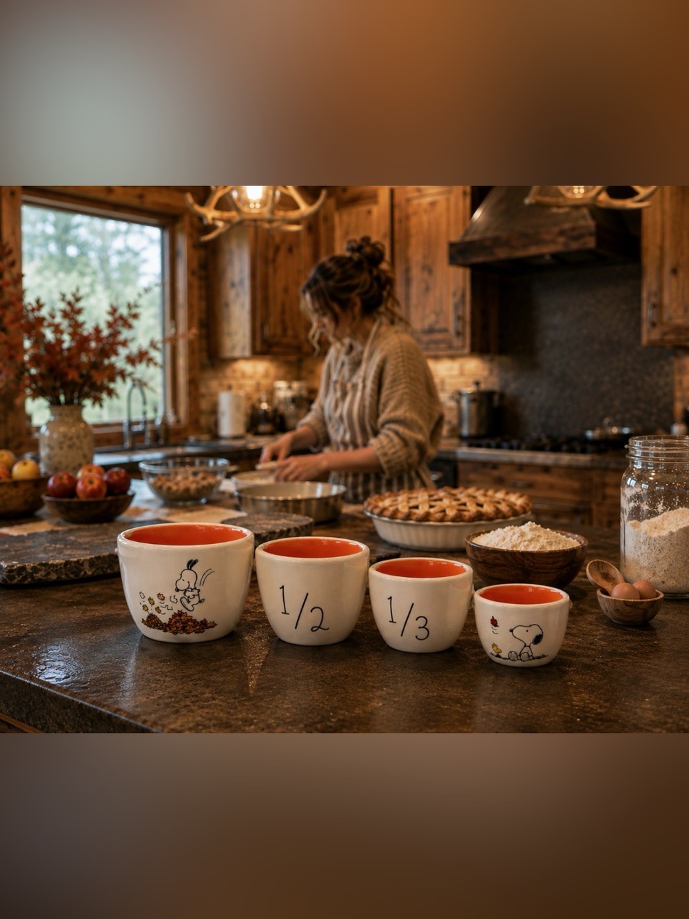 Rae Dunn / Peanuts Collaboration Fall Measuring Cups, NWT